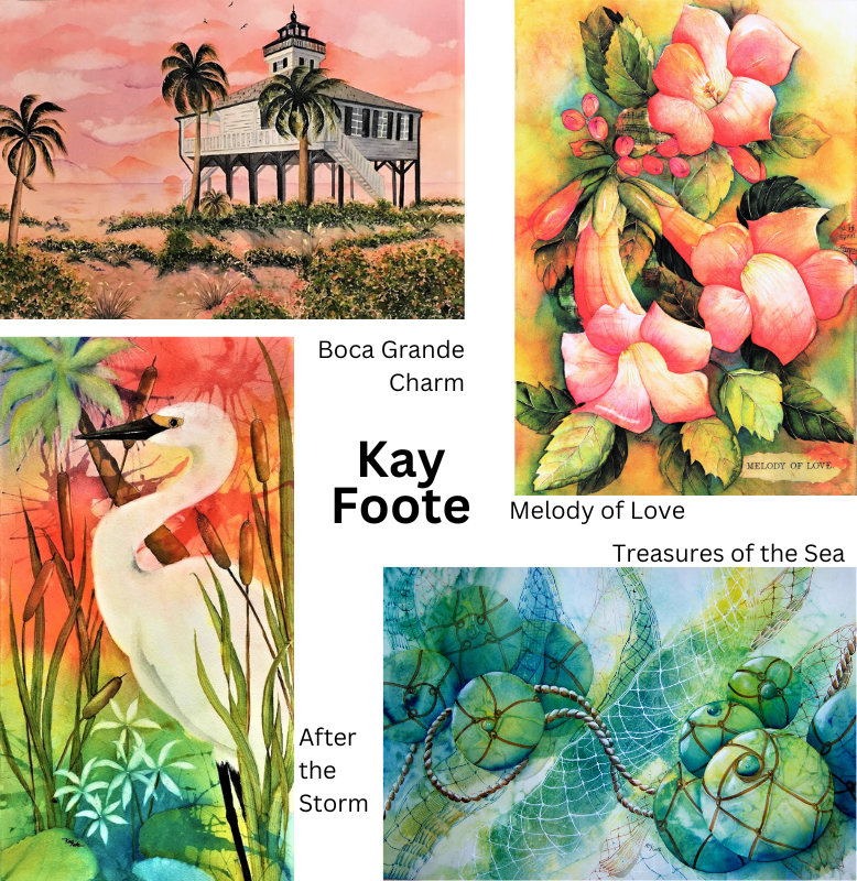 Images of artwork on display in the gallery